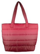 UGG Women's Krystal Puffer Tote Shoulder Bag Red Ombre One Size